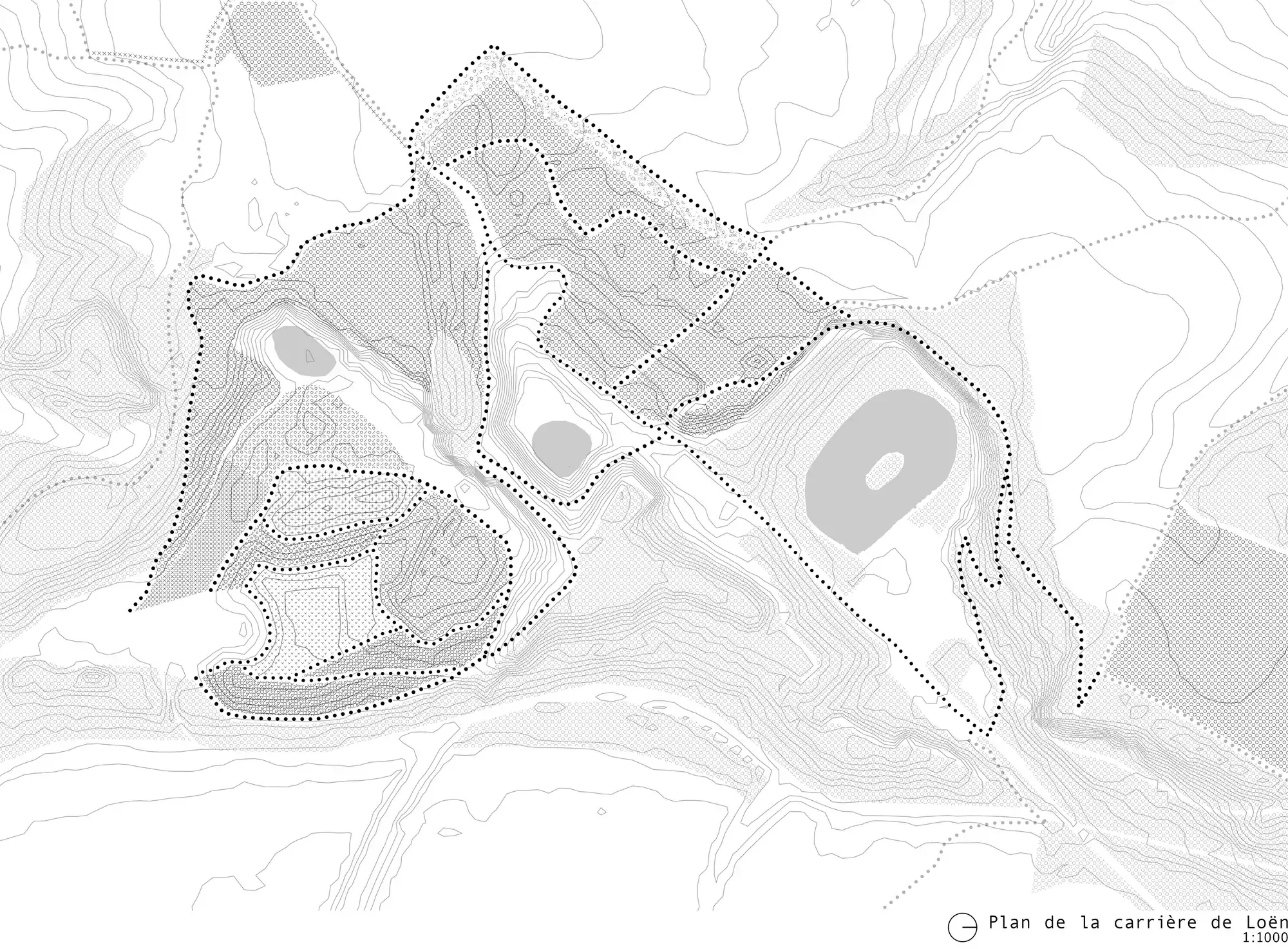 Plan de la carrière de Loën