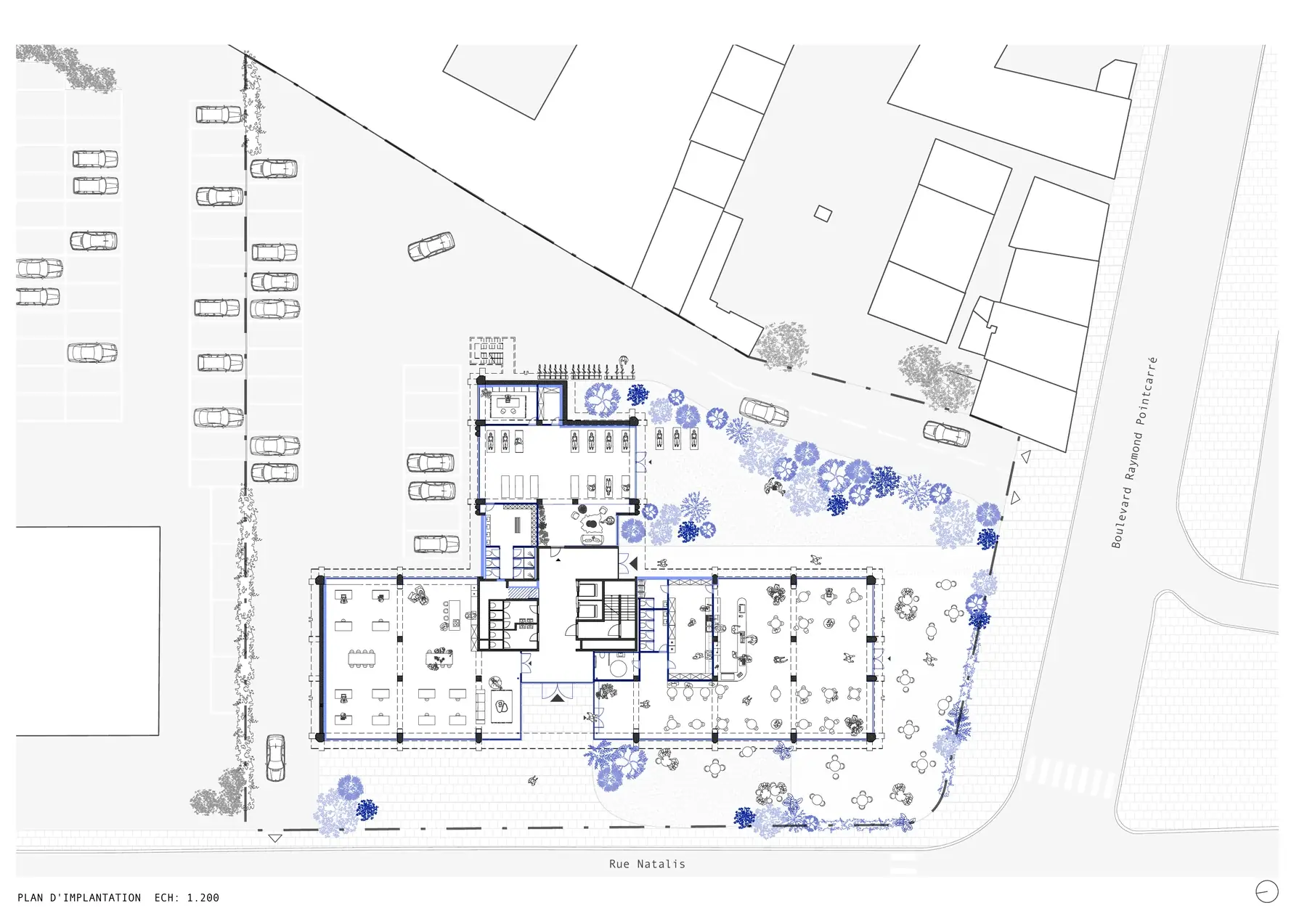 Plan d'implantation, 1/200